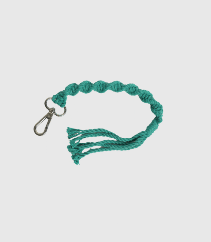 Emerald Knot Macrame Charm