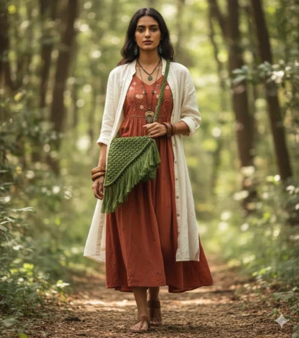 Forest Fringe Bag